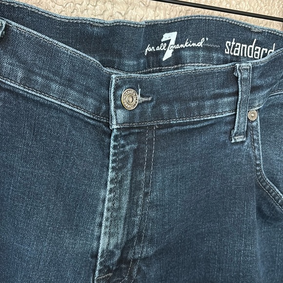 Mens 7 For All Mankind Standard Jeans, 38, Medium Wash - Picture 2 of 11